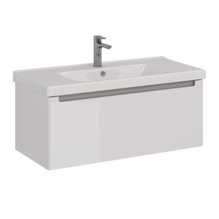 Тумба под раковину Lemark Buno mini LM05BM100T 100 см белый глянец